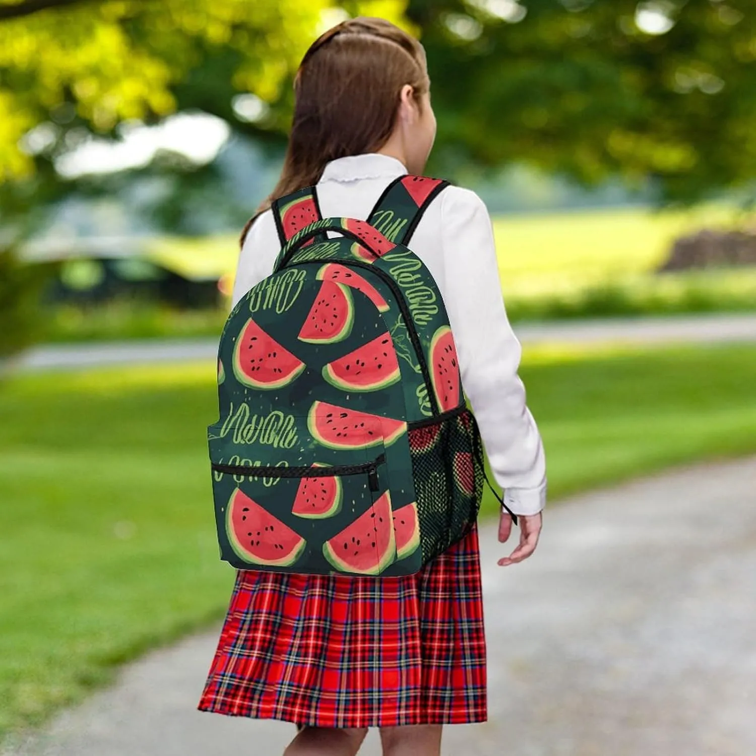 Small Backpacks Personalized in A Melon Printing Travel Bag Lightweight Travel Backpack For Women Men