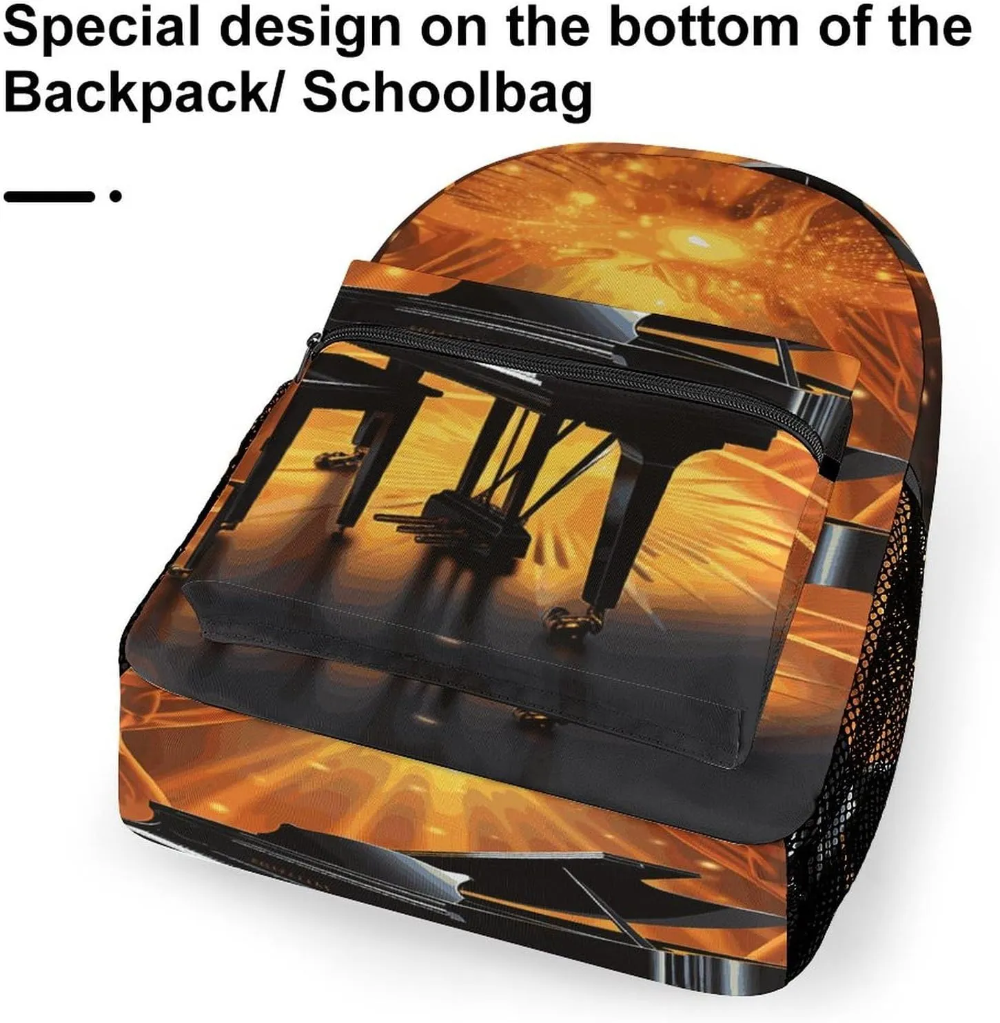 Small Backpacks Personalized Musical Theatre Printing Travel Bag Lightweight Travel Backpack For Women Men