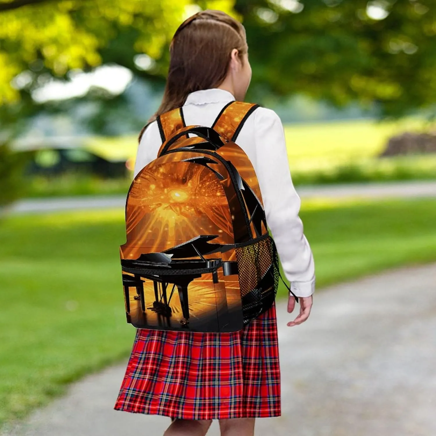 Small Backpacks Personalized Musical Theatre Printing Travel Bag Lightweight Travel Backpack For Women Men