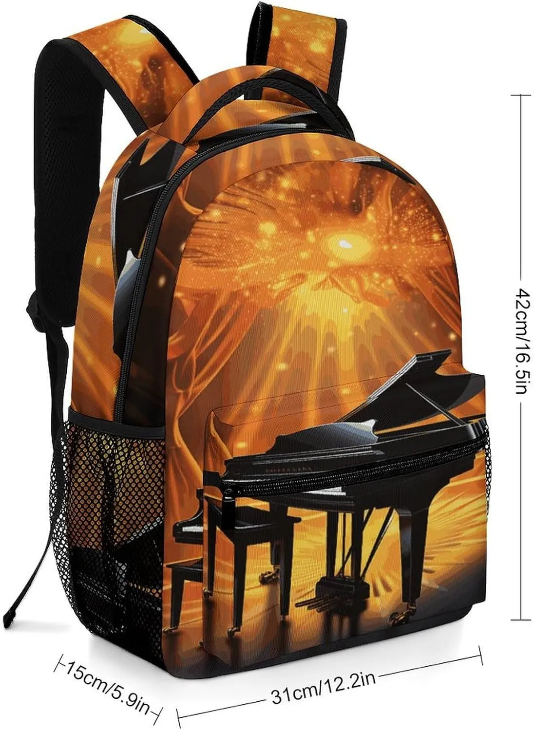 Small Backpacks Personalized Musical Theatre Printing Travel Bag Lightweight Travel Backpack For Women Men