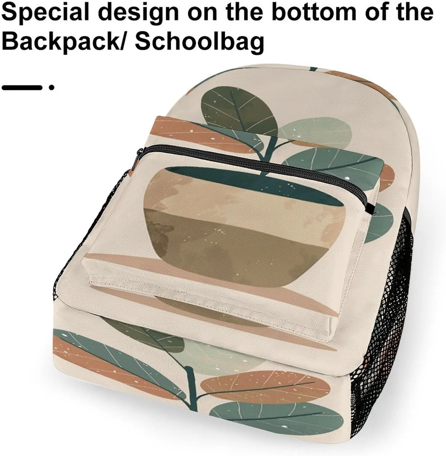 Small Backpacks Personalized Pots And Plants Printing Travel Bag Lightweight Travel Backpack For Women Men