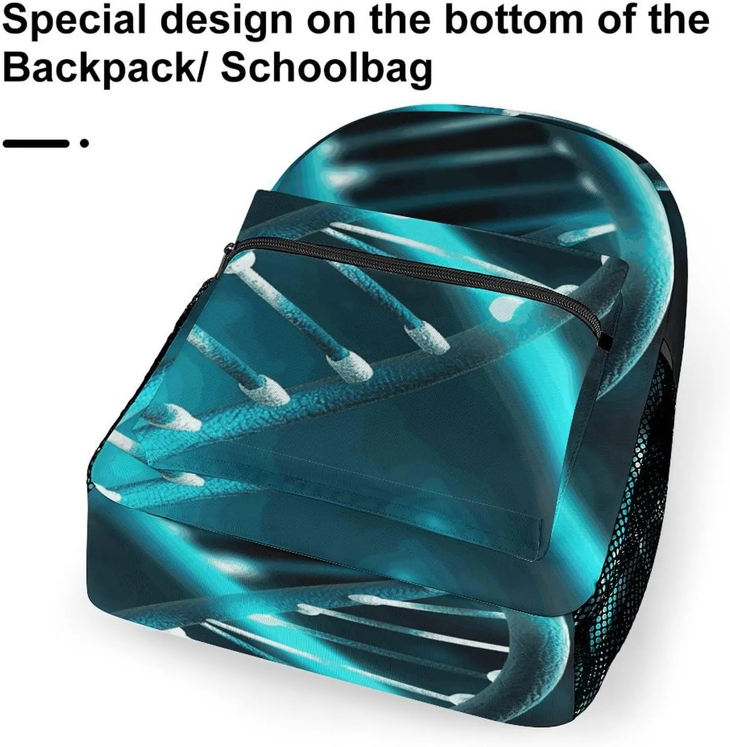 Small Backpacks Personalized Science Gene Strand Printing Travel Bag Lightweight Travel Backpack For Women Men
