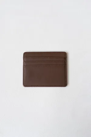 Small Card Holder In Brown