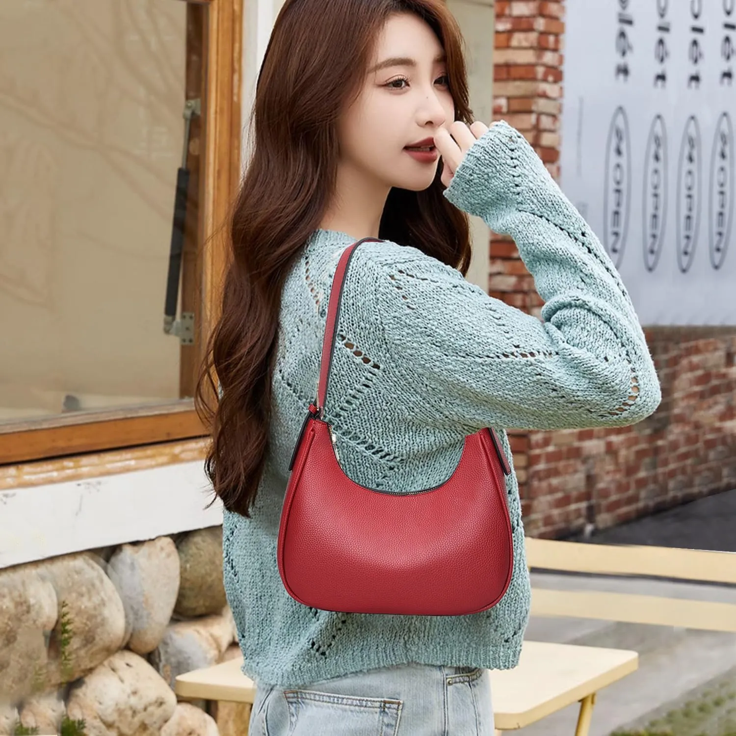 Small Tote Shoulder Bags Purses for Women Retro Classic Crossbody Bags Cute Clutch Purse and Handbag