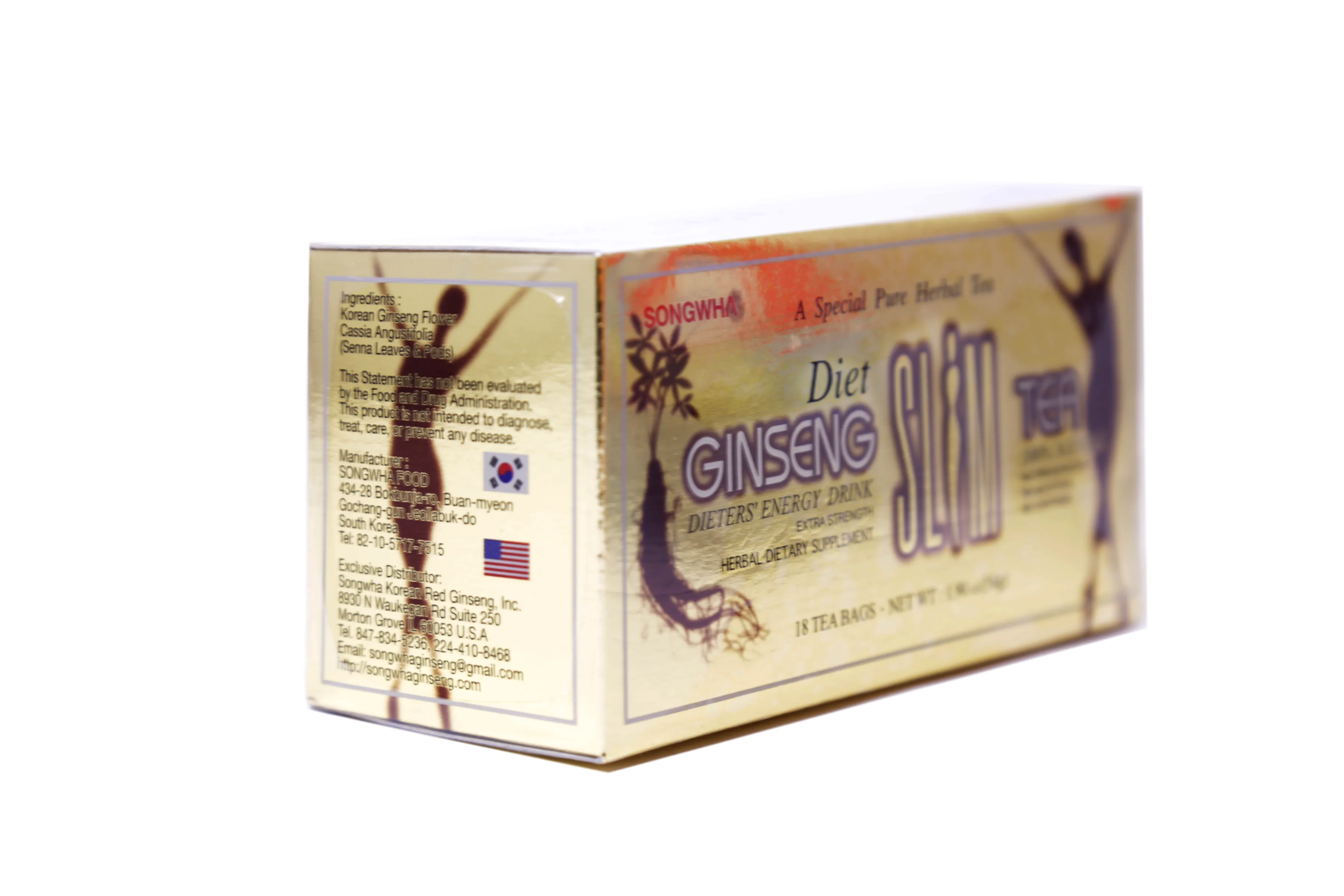 Songwha Diet Ginseng Slim Tea 18 Tea Bags 1.9 Oz (54 g)