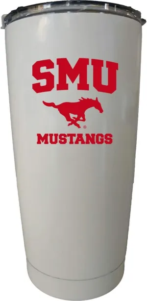 Southern Methodist University White Insulated Stainless Steel Tumbler White. Officially Licensed Collegiate Product