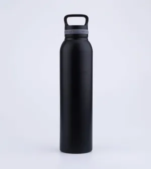 Sports Reusable Steel Bottle –24 oz– Black Color-Double Wall 18/8 Stainless Steel Leak & Sweat Proof Flask Insulated Water Bottle, Simple Modern Style,Eco-Friendly,Kids, College,Water Bottle