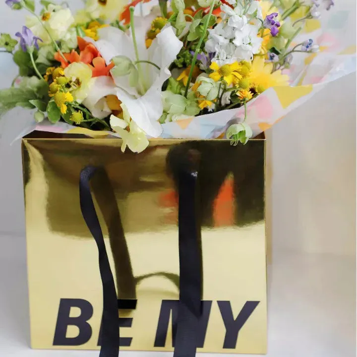 Square Paper Flower Bag / Gift Bag (2 pcs/pack)