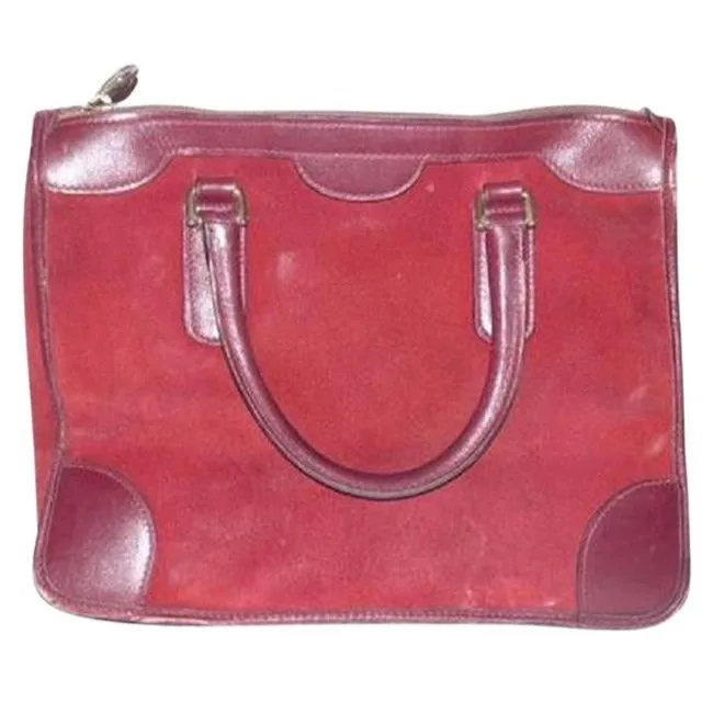 Suede Satchel Burgundy Gucci Rave reviews Leather Huge selection Vintage