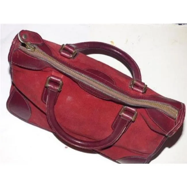Suede Satchel Burgundy Gucci Rave reviews Leather Huge selection Vintage