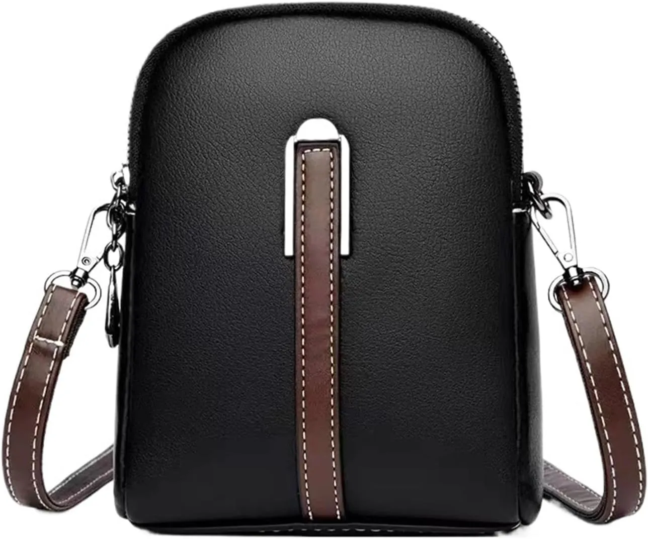 Summer Phone Bag Women's Oil Wax Cowhide Leather Crossbody Bag Fashionable and Casual Shoulder Bagladies' Small