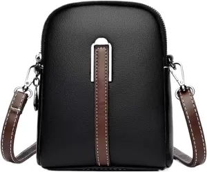 Summer Phone Bag Women's Oil Wax Cowhide Leather Crossbody Bag Fashionable and Casual Shoulder Bagladies' Small