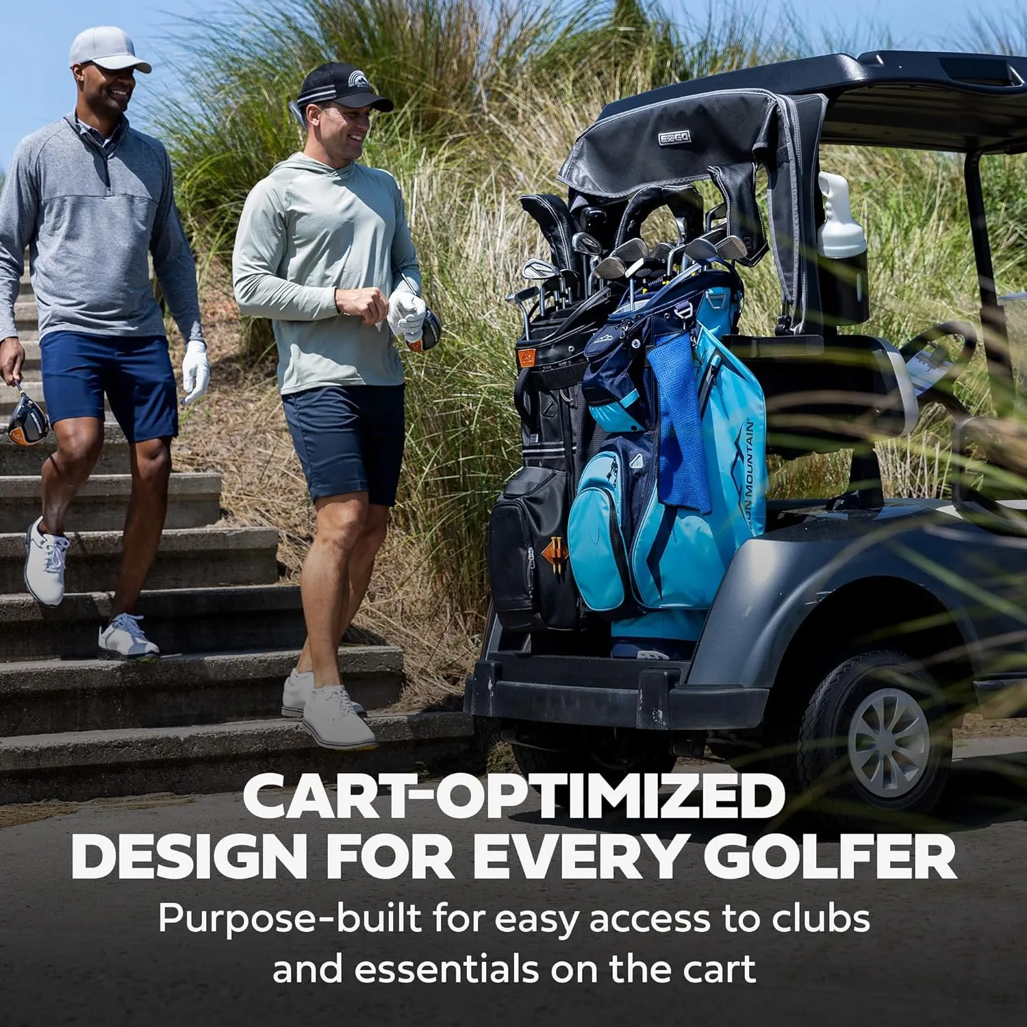 Sun Mountain 2025 C-130 Sync Golf Bag with 14 Full-Length Dividers and 13 Pockets for Ultimate Convenience - Lightweight Mens Golf Bag with a Cart-Friendly Base Ideal for Golf Carts