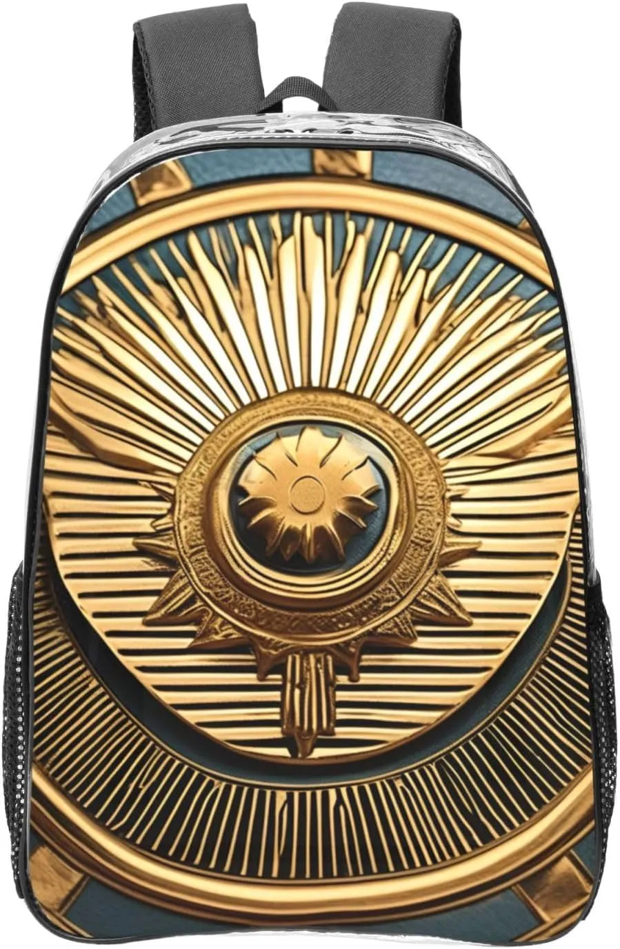 Sun Old Egyptian Timeless Grace print 16 Inches Clear Backpacks for Office Large Backpack Clear Bookbag for College