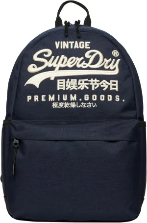 Superdry Men's 18L Heritage Montana Backpack, Eclipse Navy Marl, One Size