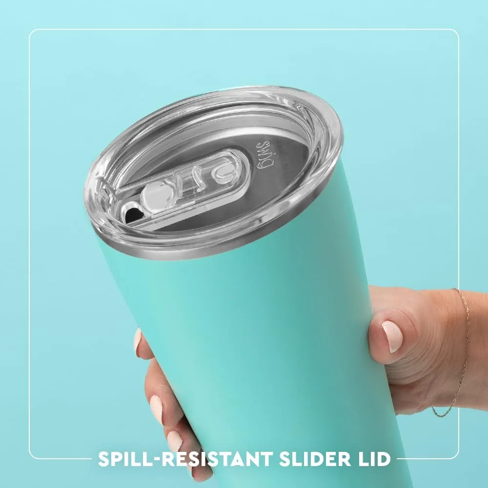 Swig Life XL 32oz Tumbler, Insulated Coffee Tumbler with Lid, Cup Holder Friendly, Dishwasher Safe, Stainless Steel, Extra Large Travel Mugs Insulated for Hot and Cold Drinks (Butterfly Bliss)