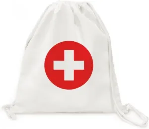 Switzerland National Flag European Symbol Pattern Canvas Drawstring Backpack Travel Shopping Bags