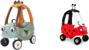 T-Rex Cozy Coupe by Little Tikes Dinosaur Ride-On Car for Kids & Ladybug Cozy Coupe Ride-On Car - Amazon Exclusive (Multi color)