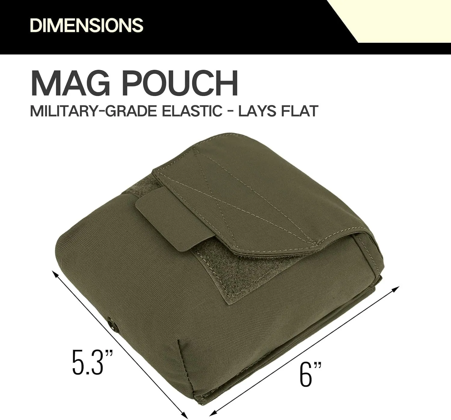 Tactical Molle Magazine Pouch 5.56 7.62 Multi-Use Mag Pouches Hunting Cummerbund Accessories Dump Pouch GP Storage Bag for Duty Belt Vest