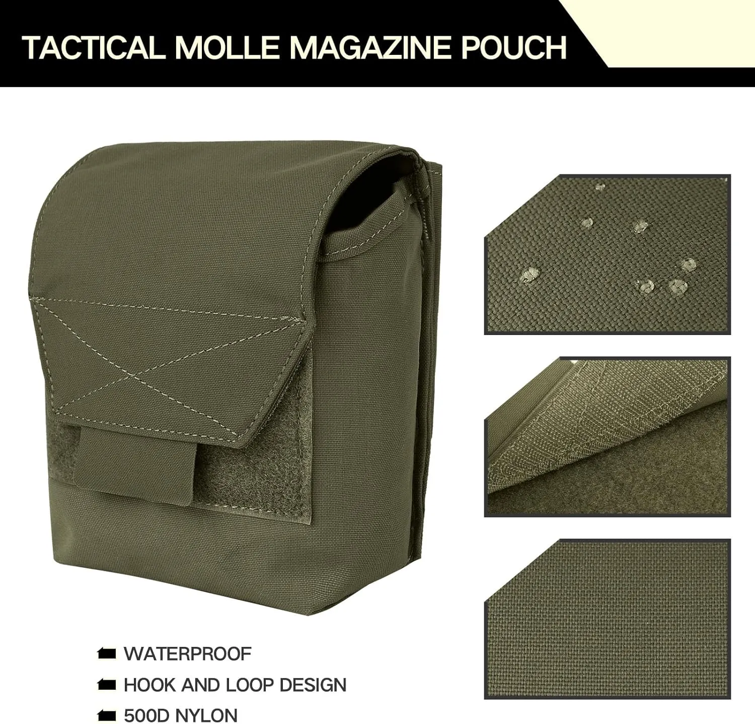 Tactical Molle Magazine Pouch 5.56 7.62 Multi-Use Mag Pouches Hunting Cummerbund Accessories Dump Pouch GP Storage Bag for Duty Belt Vest
