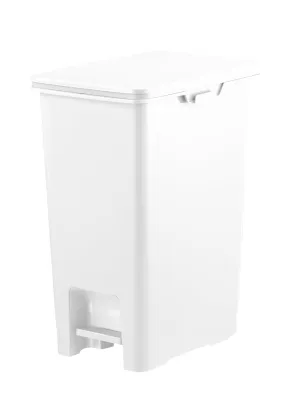 天馬(Tenma) Tianma Garbage Bin Separation 30L with Lid White Rush Pedal Pail 30L Width 10.6 x Depth 14.6 x Height 19.7 inches (27 x 37 x 50 cm) Dust Box Kitchen Slim [Color White]