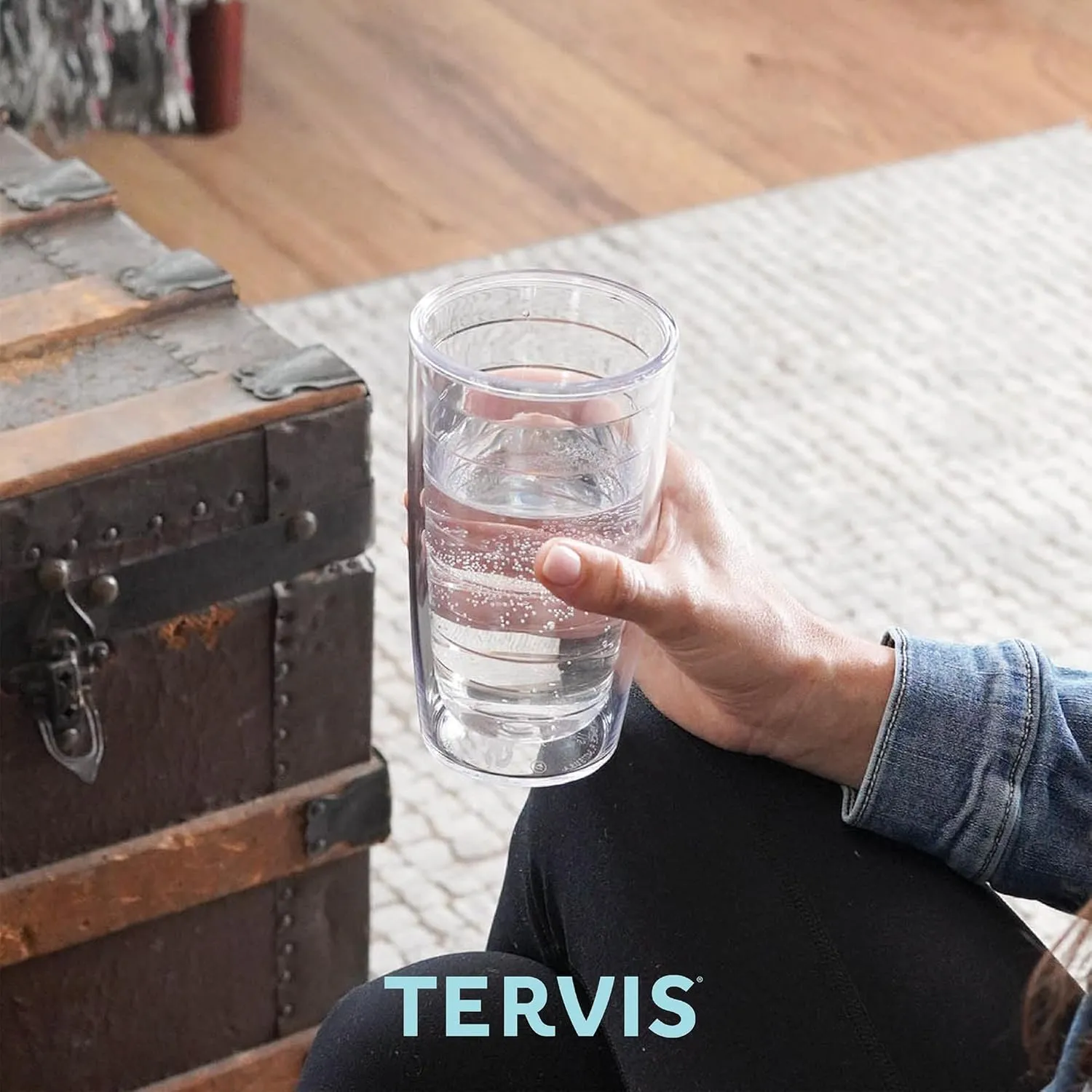 Tervis A Day In The Tropics Made in USA Double Walled Insulated Tumbler Travel Cup Keeps Drinks Cold & Hot, 16oz, Eve