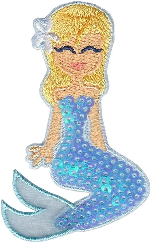 Tervis Blue Sequins Mermaid Made in USA Double Walled Insulated Tumbler Travel Cup Keeps Drinks Cold & Hot, 24oz, Lidded