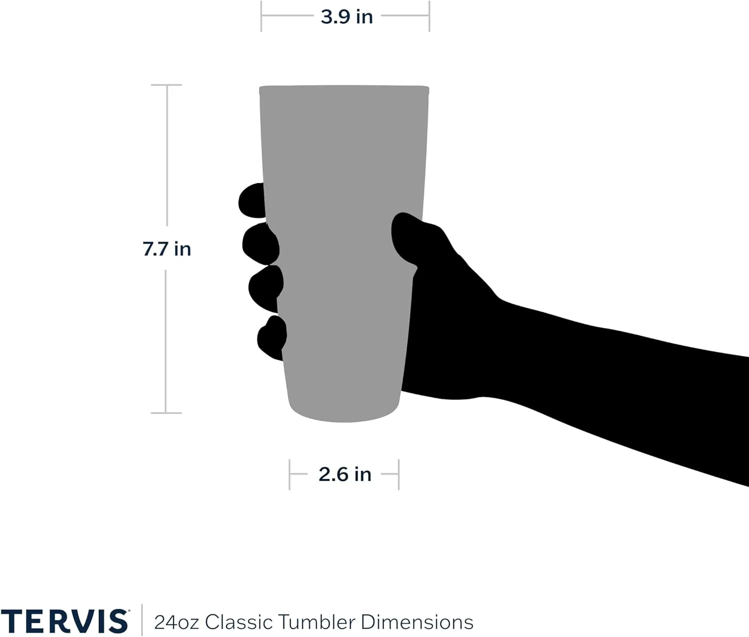 Tervis Brilliant Bliss Collection Made in USA Double Walled Insulated Tumbler Travel Cup Keeps Drinks Cold & Hot, 24oz with Straw Lid, Classic