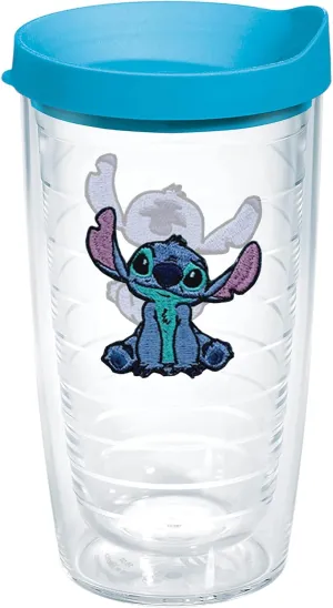 Tervis Disney - Stitch Front and Back Made in USA Double Walled Insulated Tumbler Travel Cup Keeps Drinks Cold & Hot, 16oz, Classic