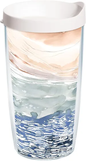 Tervis Kelly Ventura Drift Made in USA Double Walled Insulated Tumbler Travel Cup Keeps Drinks Cold & Hot, 16oz, Classic