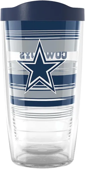 Tervis NFL Dallas Cowboys - Hype Stripes Made in USA Double Walled Insulated Tumbler Travel Cup Keeps Drinks Cold & Hot, 16oz, Classic