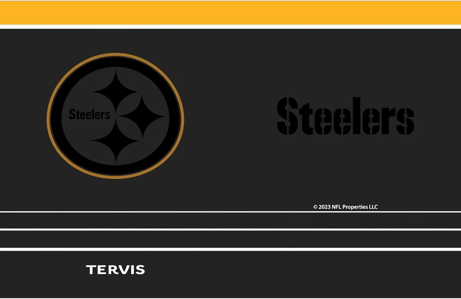 Tervis NFL Pittsburgh Steelers-Night Game Insulated Tumbler, 30oz, Stainless Steel