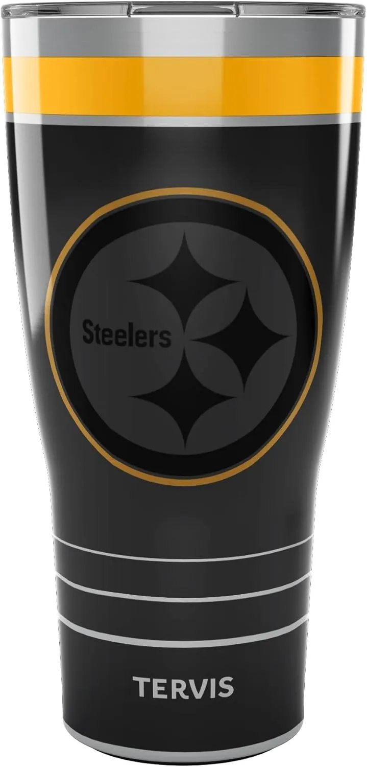 Tervis NFL Pittsburgh Steelers-Night Game Insulated Tumbler, 30oz, Stainless Steel