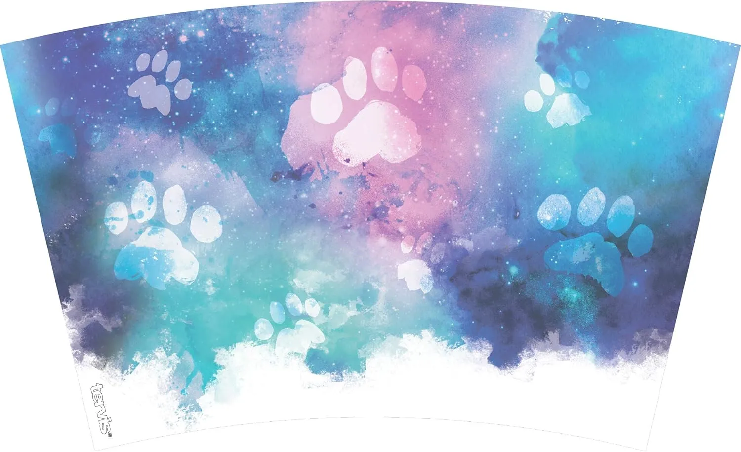 Tervis Paw Prints Made in USA Double Walled Insulated Tumbler Travel Cup Keeps Drinks Cold & Hot, 16oz, Classic