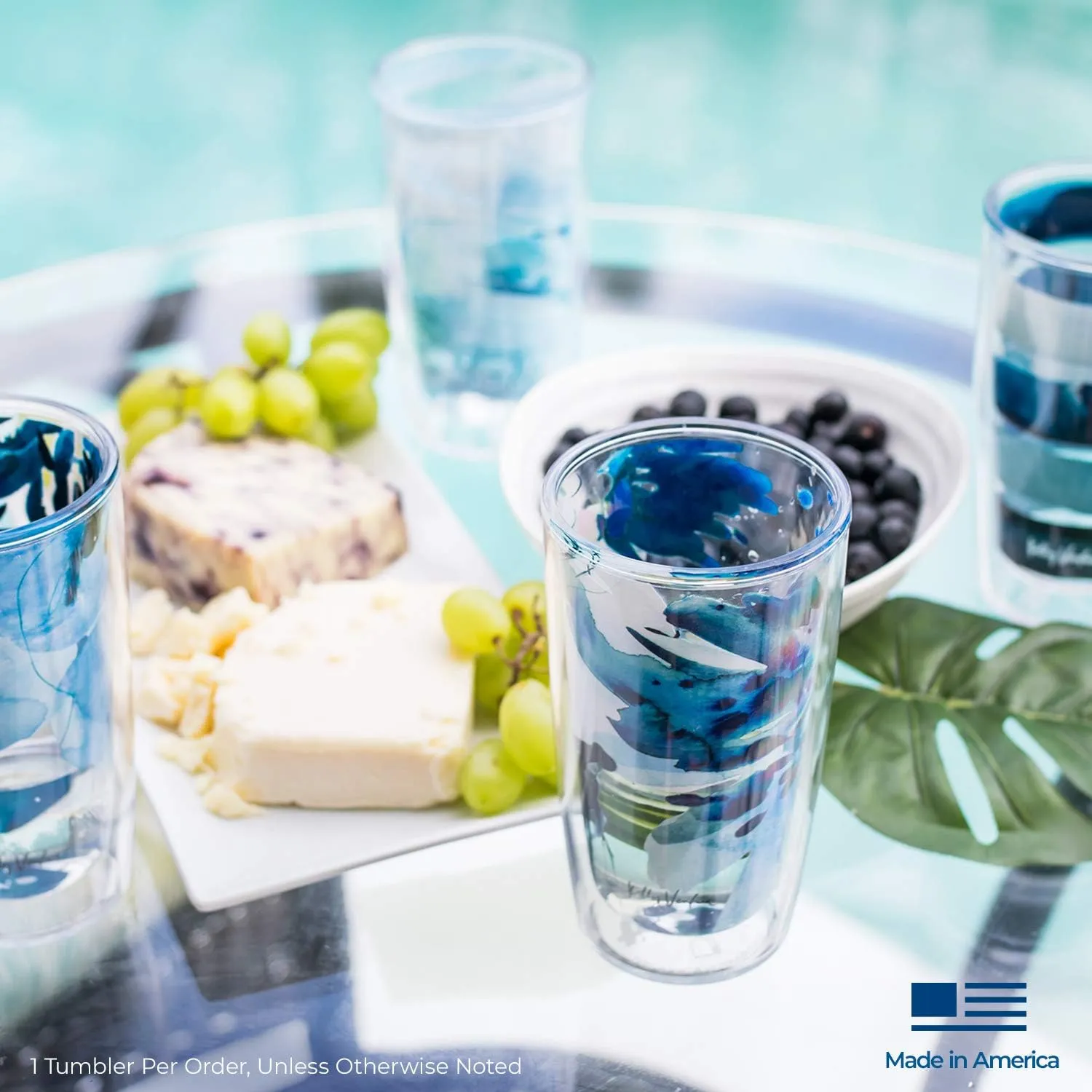 Tervis Recycled Made in USA Double Walled Insulated Tumbler Travel Cup Keeps Drinks Cold & Hot, 16oz, Sea Turtle & Coral