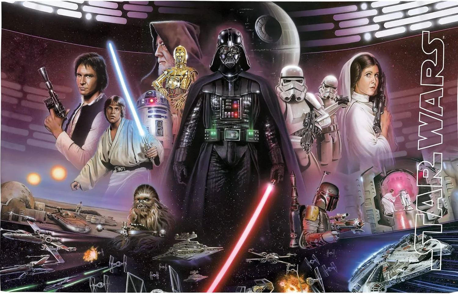 Tervis Star Wars Collage Made in USA Double Walled Insulated Tumbler Travel Cup Keeps Drinks Cold & Hot, 16oz, Classic