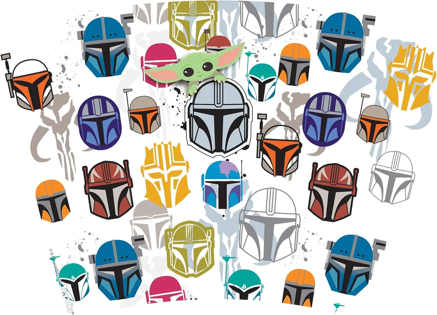 Tervis Star Wars - Mandalorian - Peekaboo Made in USA Double Walled Insulated Tumbler Travel Cup Keeps Drinks Cold & Hot, 24oz, Classic