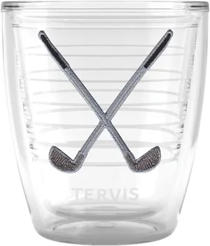 Tervis The Links Golf Collection Caddy's Choice Made in USA Double Walled Insulated Tumbler Travel Cup Keeps Drinks Cold & Hot, 12oz, Caddy's Choice