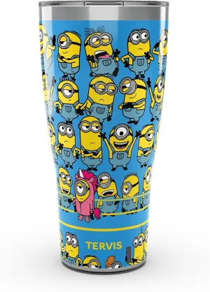 Tervis Traveler Despicable Me: Minionmania Triple Walled Insulated Tumbler Travel Cup Keeps Drinks Cold & Hot, 30oz, Stainless Steel