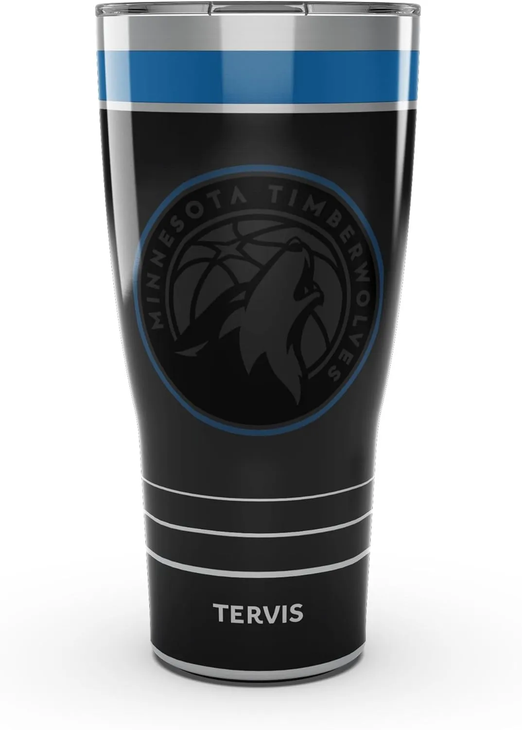 Tervis Traveler NBA Minnesota Timberwolves - Night Game Triple Walled Insulated Tumbler Travel Cup Keeps Drinks Cold & Hot, 30oz, Stainless Steel