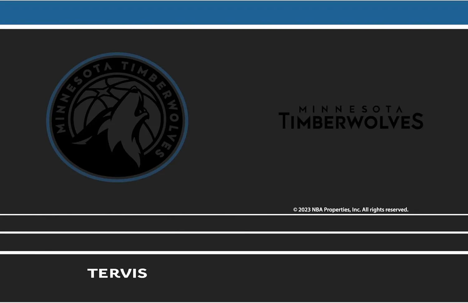 Tervis Traveler NBA Minnesota Timberwolves - Night Game Triple Walled Insulated Tumbler Travel Cup Keeps Drinks Cold & Hot, 30oz, Stainless Steel