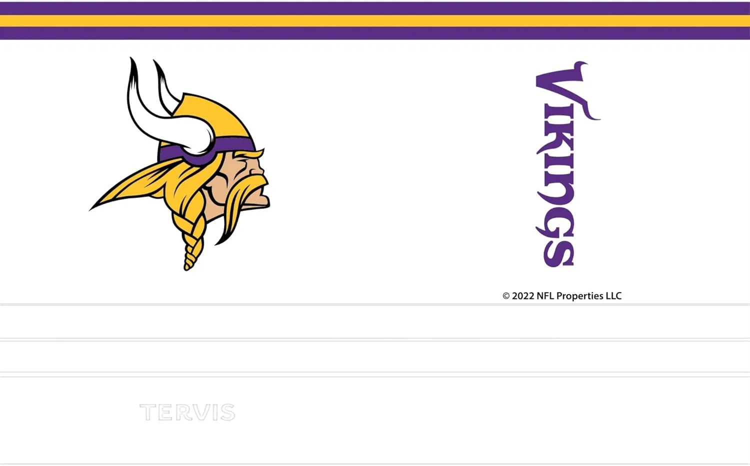Tervis Traveler NFL Minnesota Vikings - Arctic Triple Walled Insulated Tumbler Travel Cup Keeps Drinks Cold & Hot, 20oz, Stainless Steel