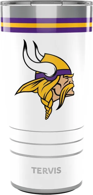 Tervis Traveler NFL Minnesota Vikings - Arctic Triple Walled Insulated Tumbler Travel Cup Keeps Drinks Cold & Hot, 20oz, Stainless Steel