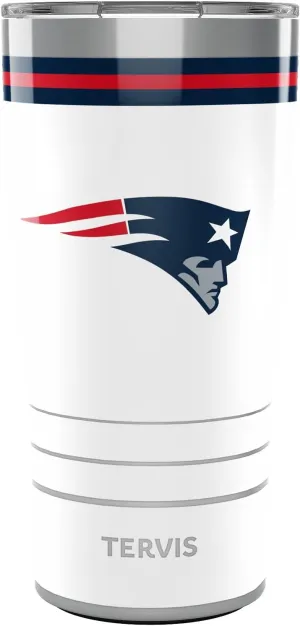 Tervis Traveler NFL New England Patriots - Arctic Triple Walled Insulated Tumbler Travel Cup Keeps Drinks Cold & Hot, 20oz, Stainless Steel