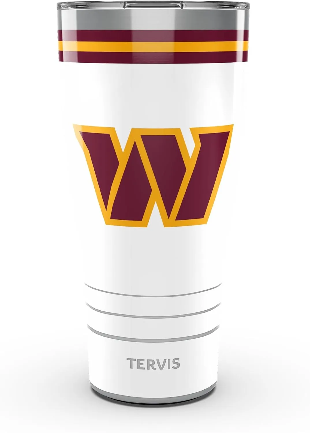 Tervis Traveler NFL Washington Commanders - Arctic Triple Walled Insulated Tumbler Travel Cup Keeps Drinks Cold & Hot, 30oz, Stainless Steel