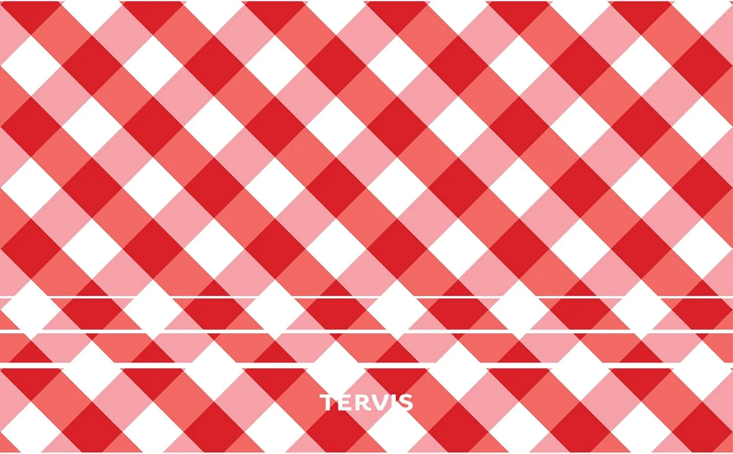 Tervis Traveler Summer Essentials - Picnic Gingham Triple Walled Insulated Tumbler Travel Cup Keeps Drinks Cold & Hot, 20oz, Stainless Steel
