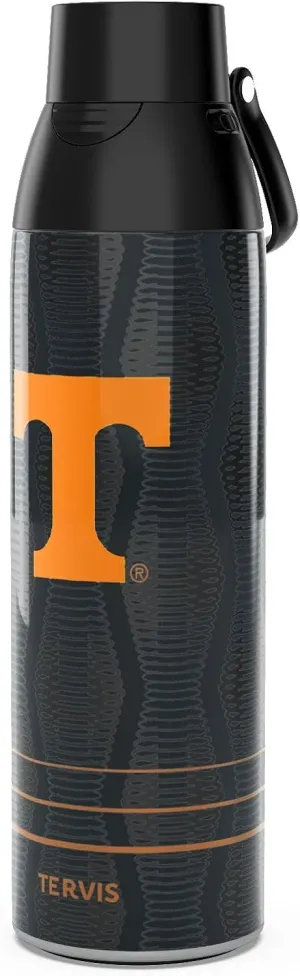 Tervis Venture Water Bottle Tennessee Volunteers - Full Speed Triple Walled Insulated Tumbler Travel Cup Keeps Drinks Cold & Hot, 26oz, Stainless Steel