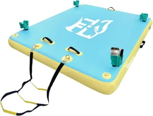 TGERXBANG Floating Dock Swim Air Platform Multi-People Inflatable Floating Island for Lake Pond Pool Beach Ocean, 6ft/8ft