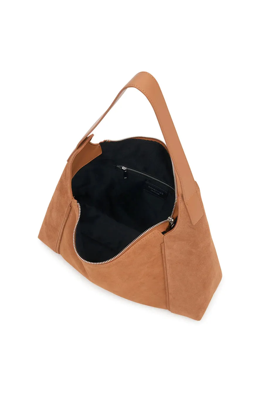 The Becca Suede Bag Tan