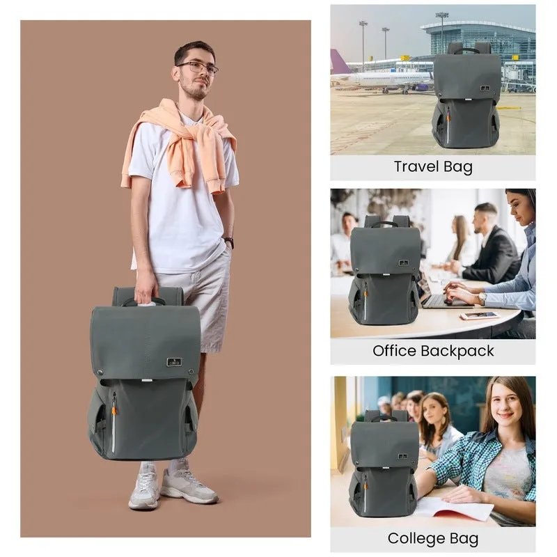 The Clownfish Travel Backpack - Durable, Spacious Design | Unisex Backpack | 18 L | Grey